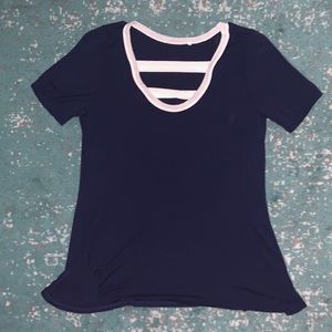 Cute Blue & White T Shirt
